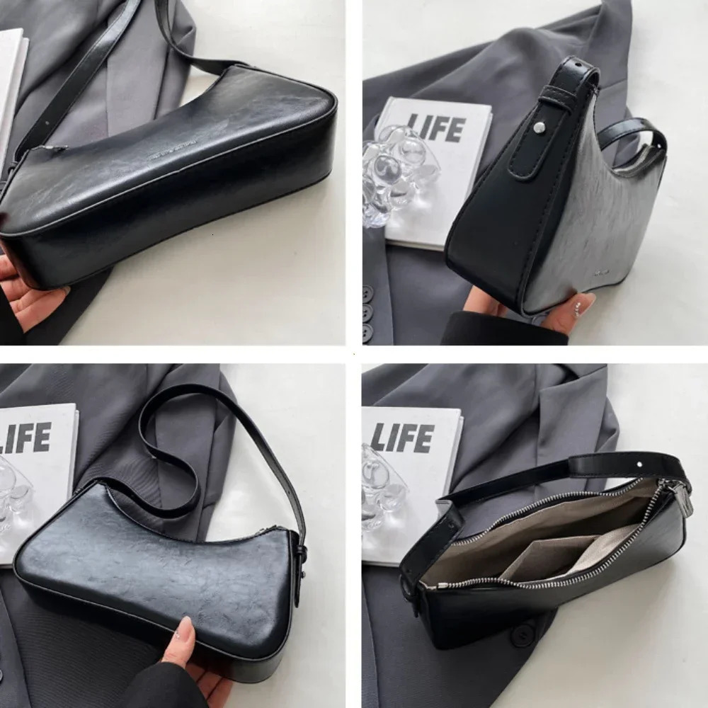 Small Cute Underarm Shoulder Bags for Women 2025 Trend Design Leather Handbags and Purses Y2K Silver Red Hand Bag Women Bag R251018