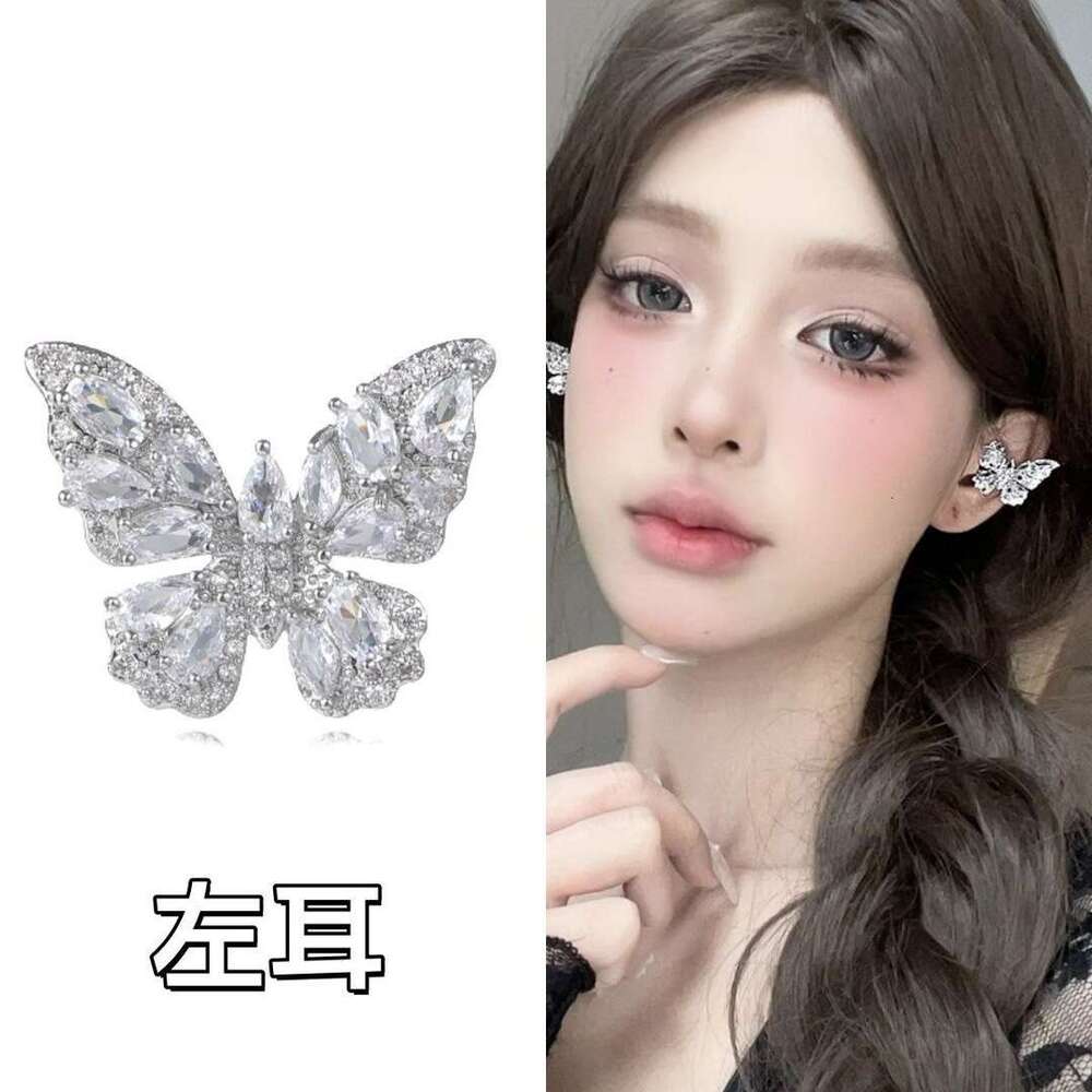 Trendy Zircon Clip Niche Fashion Exquisite Design Ins Style Personalized DIY Flash Dia Earphone Accessories