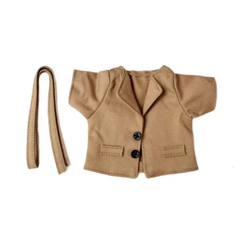 Labubu doll coat 17cm highquality autumn and winter clothes doublebreasted jacket doll retro fashion ClothesT251018