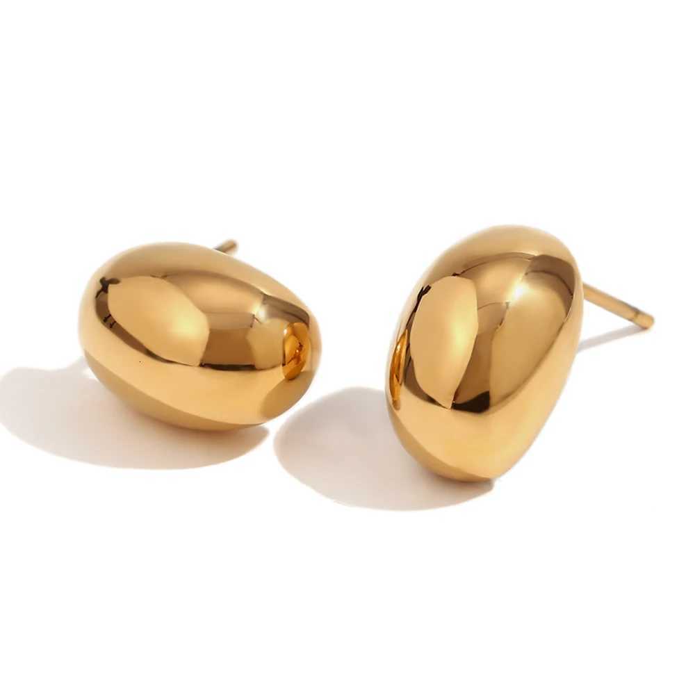 MamacitaSlay Lovely Gold Silver Color Hollow Beans Earrings Modern Tarnish Free Premium Stainless Steel Earrings Lady Jewelry Y251018