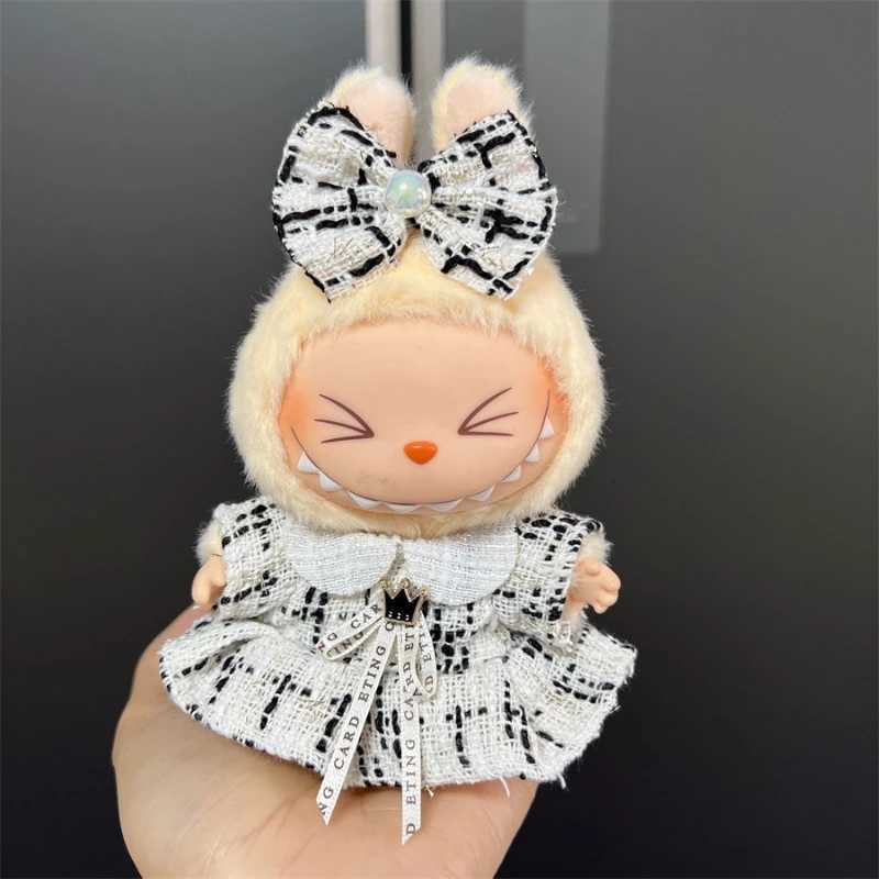 Cute Clothes for 17cm Labubu Doll Fashion V1V2 Idol Clothing DIY Kids Gift Dress for Labubu Cloak Clothes Hair Dolls AccessoriesT251018