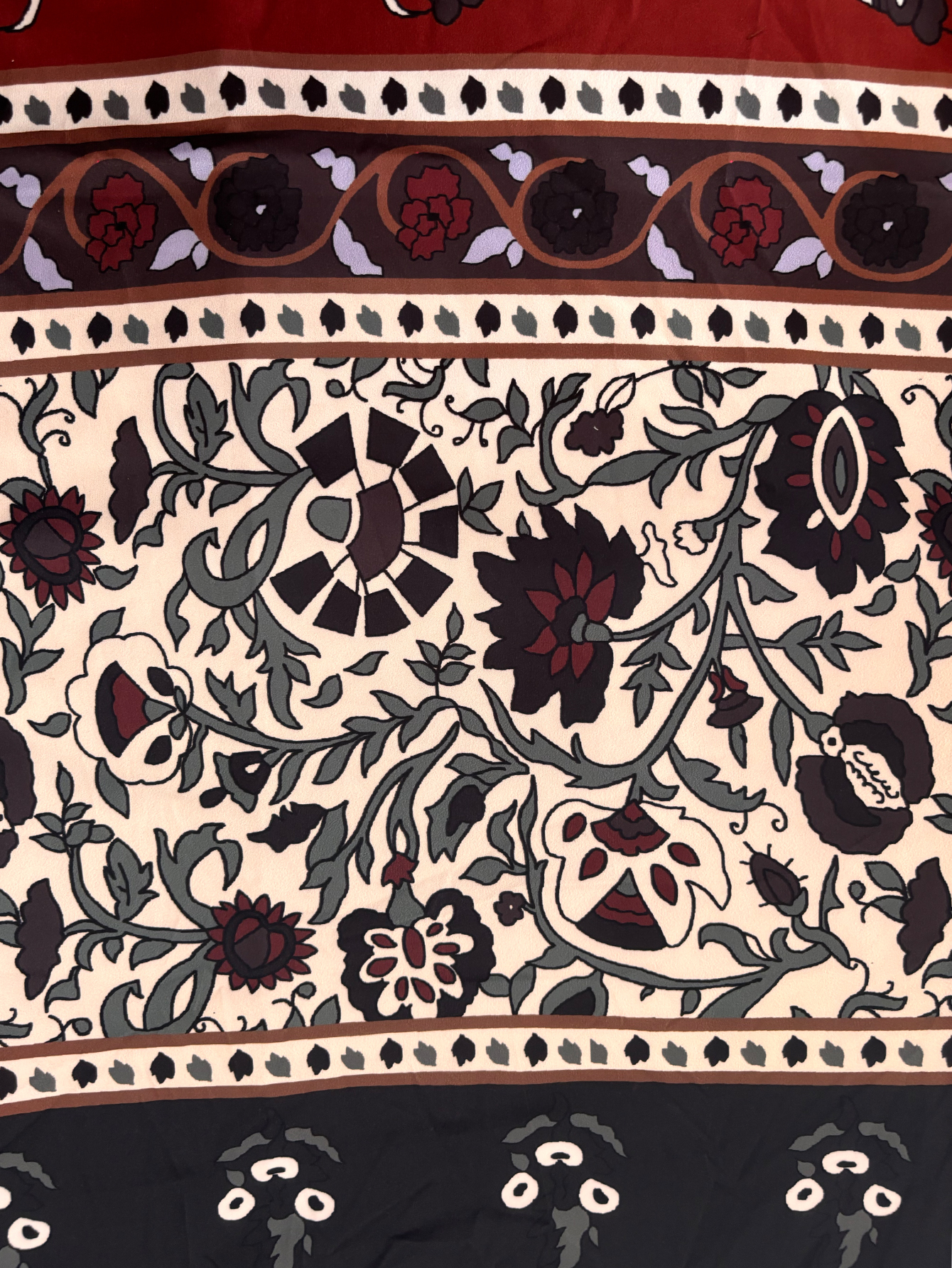 Women's Autumn Winter Retro Ethnic Floral Print Midi Dress - Versatile Casual Party Elegant Dress-CF56314