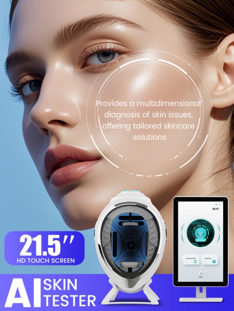 Skin Analysis 3D AI Facial Skin Analyzer Detection Skin Problem Diagnosis 8 Spectrum Professional Analysis