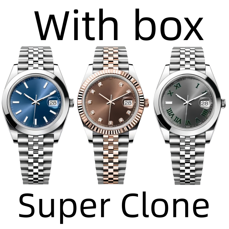 Super Clone Watch Designer watch Men's Watch 41mm Ladies' watch 36mm Couple watches Automatic watch Waterproof watch Luxury men's watch top watch Classic style watch