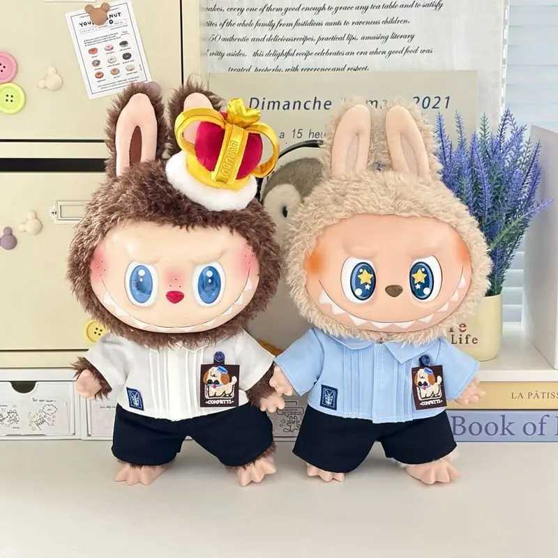 For Labubu Clothes 37cm Plush Doll Clothes Only Vinyl Doll Outfit Trendy Toy Doll Clothing Dolls Bag And Dolls ClothesT251018