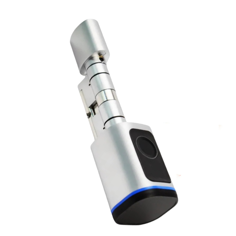 Smart Lock App Fingerprint Keycard Manual key Unlock Keyless Adjustable Cylinder Automatic Locking Splash Proof 42*42mm Fast Shipping USA STOCK