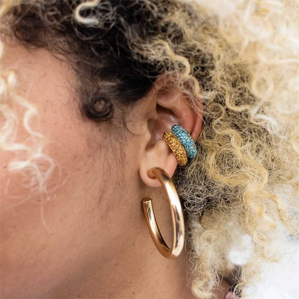 Oversize Gold Plated Hoop Earring Simple Thick Round Circle Stainless Steel Earrings for Women Punk Hiphop Jewelry Brincos 2022 Y251018