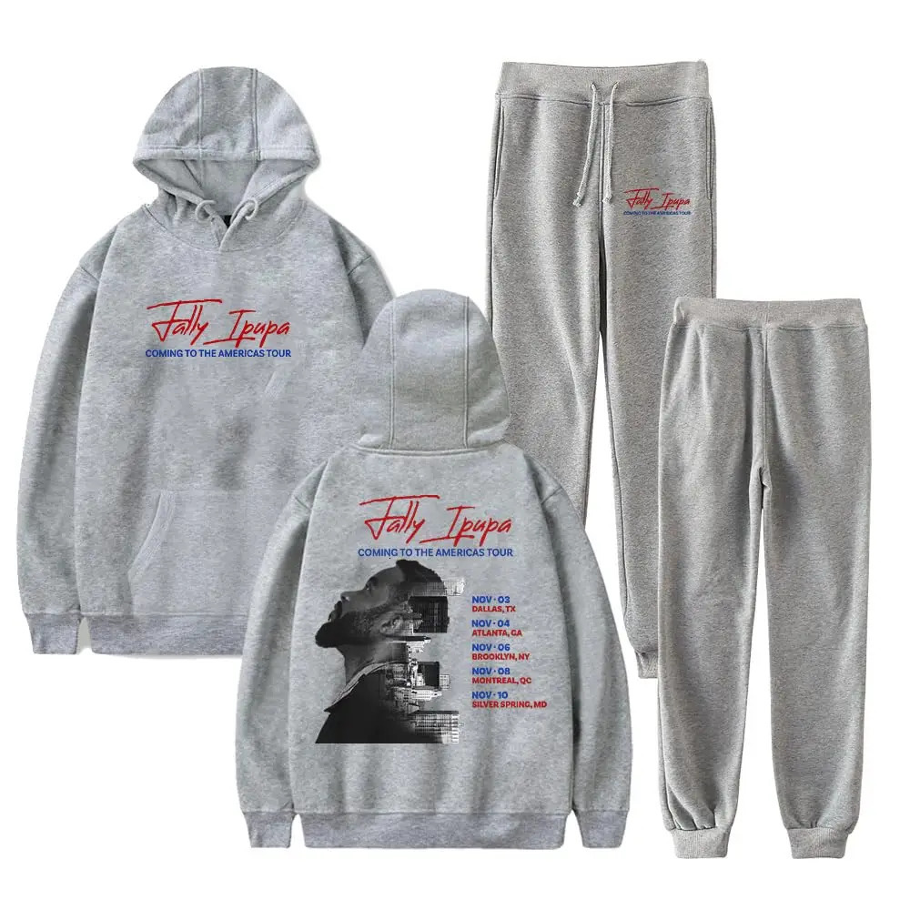 Fally Ipupa Coming to The Americas Tour Fall Suit Cool Hoodies Jogger Pants 2 Piece Sets Casual Sweatsuit Unique Sweatpant Sets 251017 - view 4