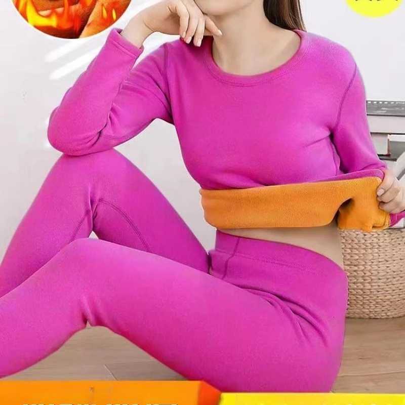 New Warm Thermal Underwear Sets Sexy Ladies Intimates Long Johns Women Female Middle Collar Thermal Shaping Clothes T251018