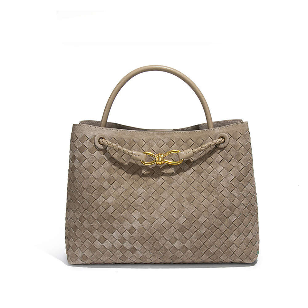 Frosted Suede Single Shoulder Crossbody Handwoven for Women New Commuting Large Capacity Tote Bag