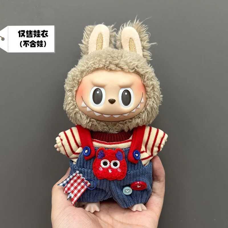New Labubu Keychain Clothes for 1st 3rd Gen Cute Monster Suspender Pants Dopamine Outfit Only Clothes No Doll IncludedT251018