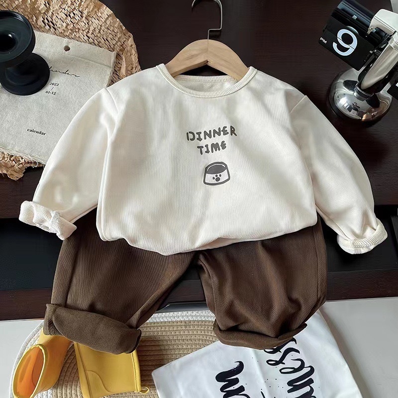 Boys' Spring and Autumn Set 2024 Children's Fashionable New Style Cool and Handsome Clothes for Little Boys Baby Tank Top cardigan 3-piece S