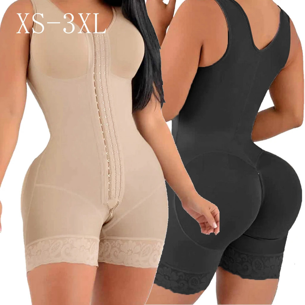 High Compression Fajas Colombianas Body Shapewear Women Corrective Girdle Tummy Control Post Liposuction BBL Slimming Waist Belt 251015