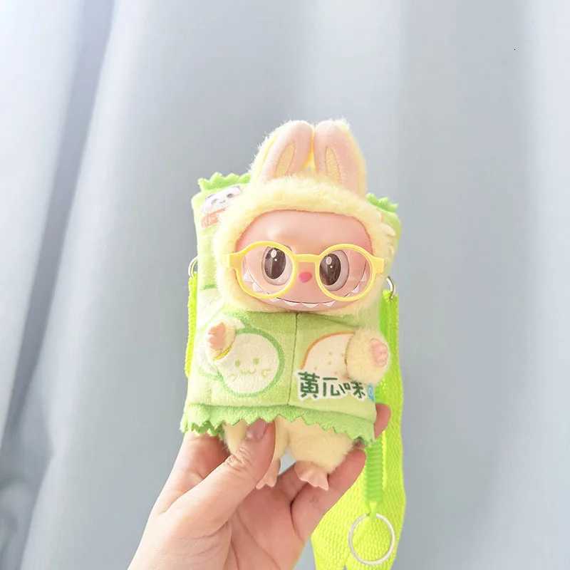 Labubu 17cm Dolls Clothes The Monsters Outfit Accessories Clothing Cartoon Yellow Potato Chips Messenger Bag V1 V2 V3 UseT251018