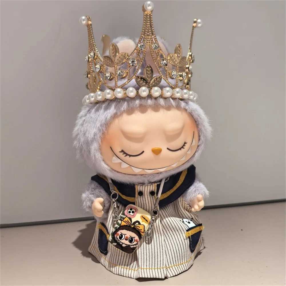 New For Labubu Doll Clothes V1 V2 V3 Generation Labubu Striped skirt With Crown Labubu Clothes With Accessories No DollT251018