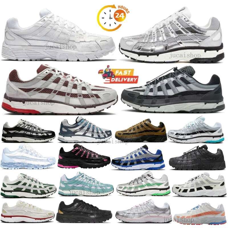Designer Shoes trainer P 6000 Men Women Sneakers Metallic Silver Triple Black White Anthracite Smoke Grey Outdoor Sports Trainers Casual shoes Running shoes