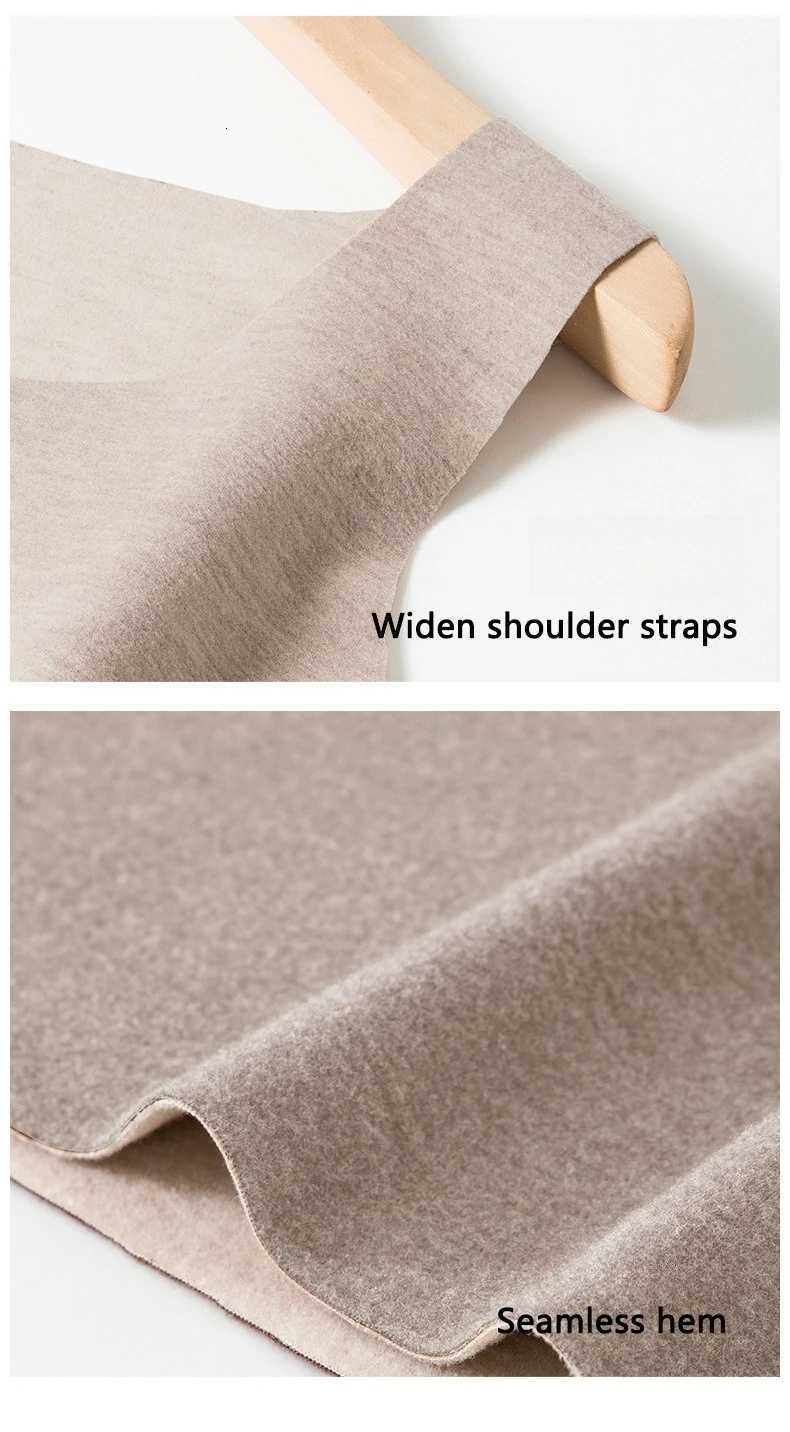Autumn Winter Wool Silk Warm Vest Heating Thick Seamless Women Underwear Tshirt Sleeveless Tops Solid Thermal Casual Nightwear T251018