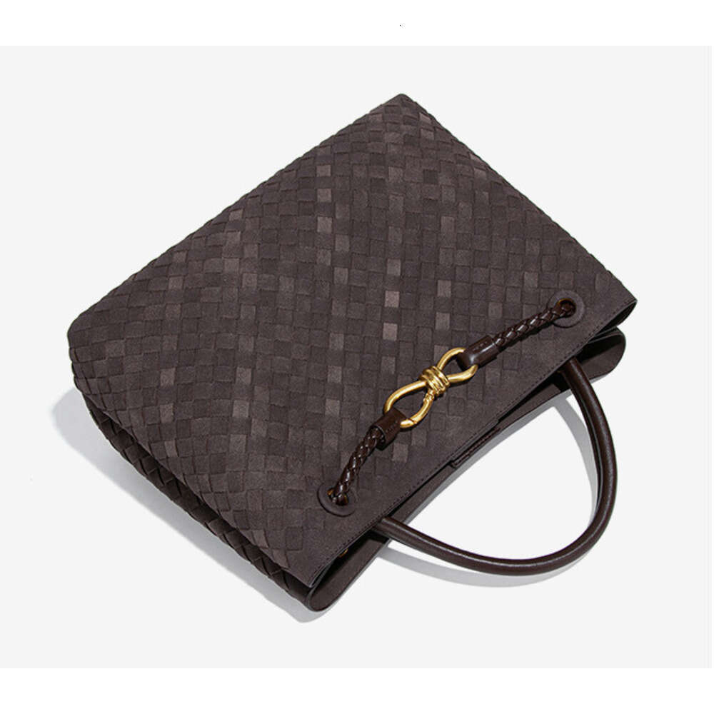 Frosted Suede Single Shoulder Crossbody Handwoven for Women New Commuting Large Capacity Tote Bag