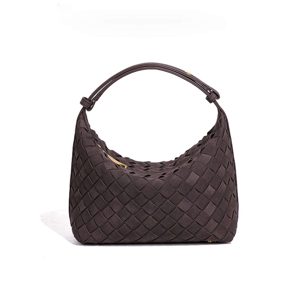 Hot-Selling New Matte Suede Hand-Woven Handheld Lunch Box Simple Compact Single Shoulder Crossbody Bento Bag