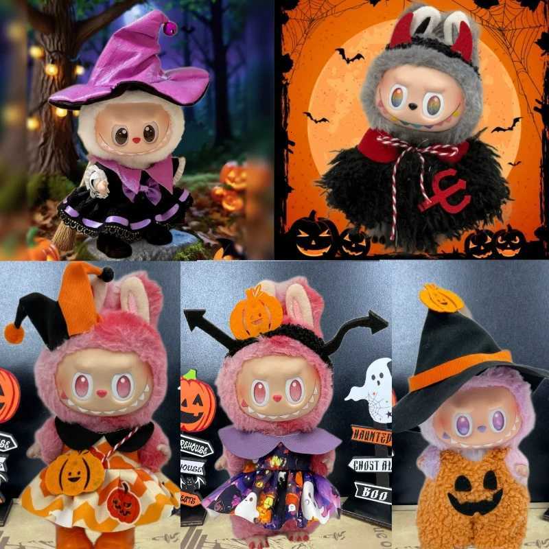Cute only Clothing for Labubu Halloween Magical Witch Doll Costume Posture 17cm Vinyl Doll Changing Doll Accessories toy GiftT251018