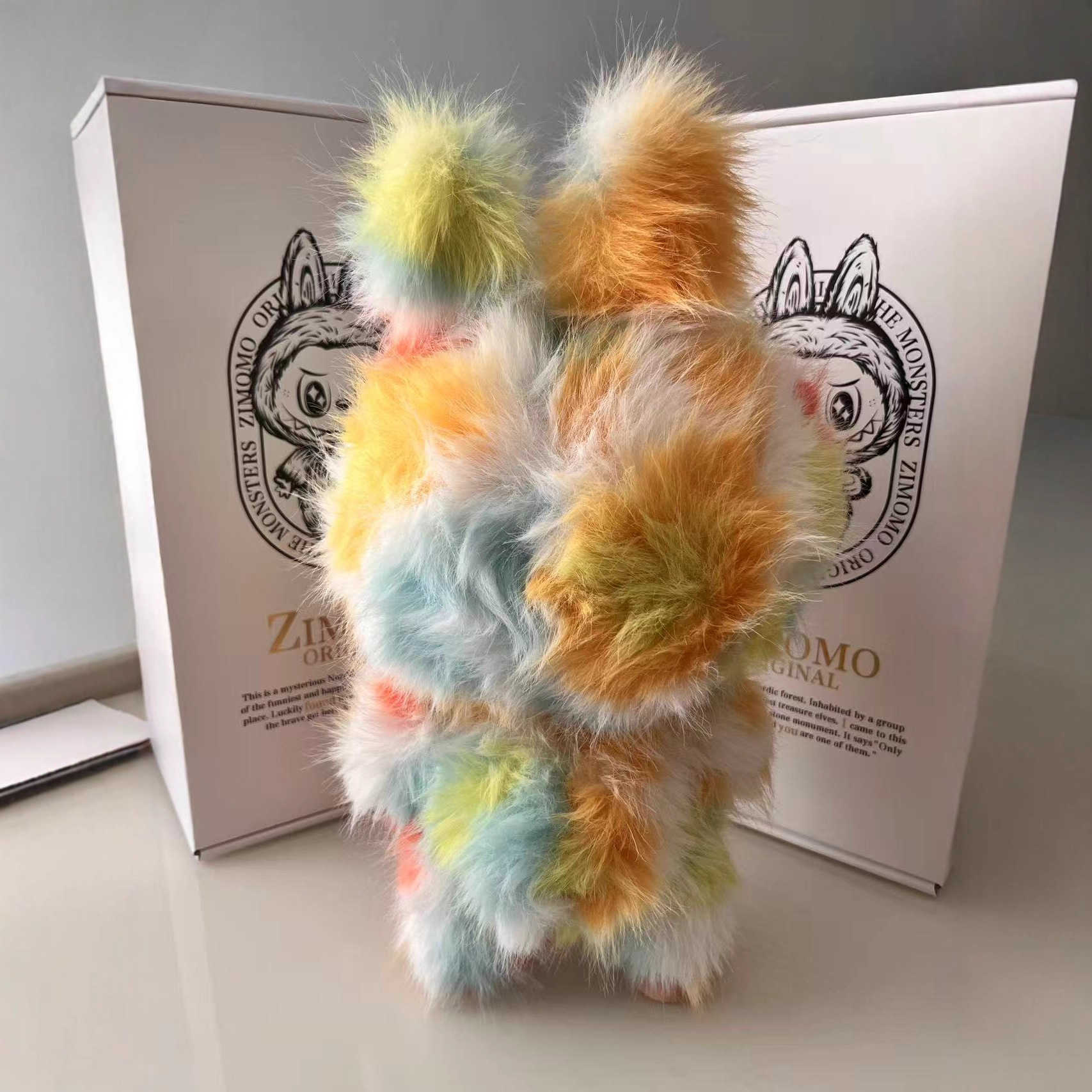 38cm 58cm Jumbo large big Zimomo Labubu rock monsters giant high-end angel zimomo creative change doll toy Gift cheif custom High energy