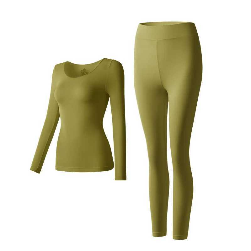 New Womens Autumn Winter Invisible Thermal Insulation Underwear Ultrathin Autumn Clothes Autumn Pants Skincare Clothing Set T251018