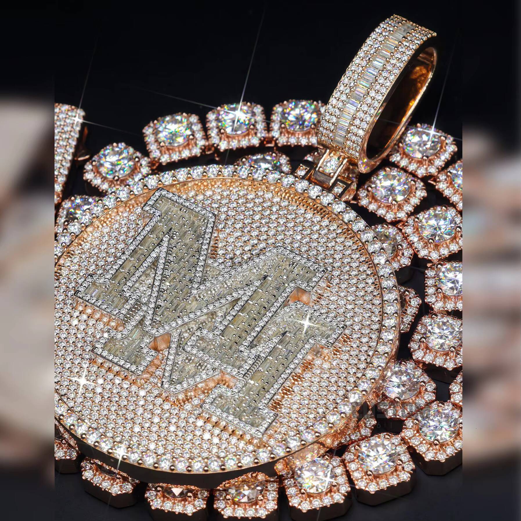 Factory Price Good Quality Hip Hop Pendant Moissanite Custom Pendant Iced Out Pendant Custom Jewelry