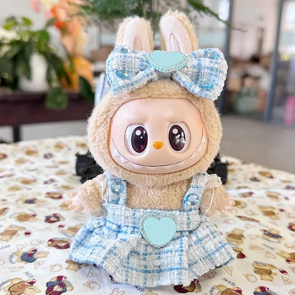 Suitable for 1517cm labubu V1 V2 pink noble princess dress heartshaped clothes decoration accessories birthday giftsT251018