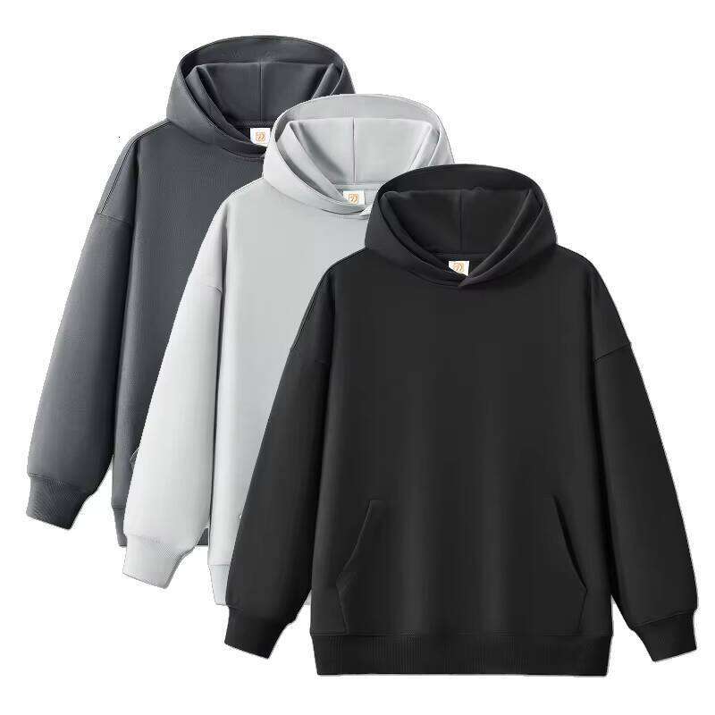 High Quality 400gsm Heavyweight Cotton Oversized French Terry Embroidered Puff Print Men's Hoodie