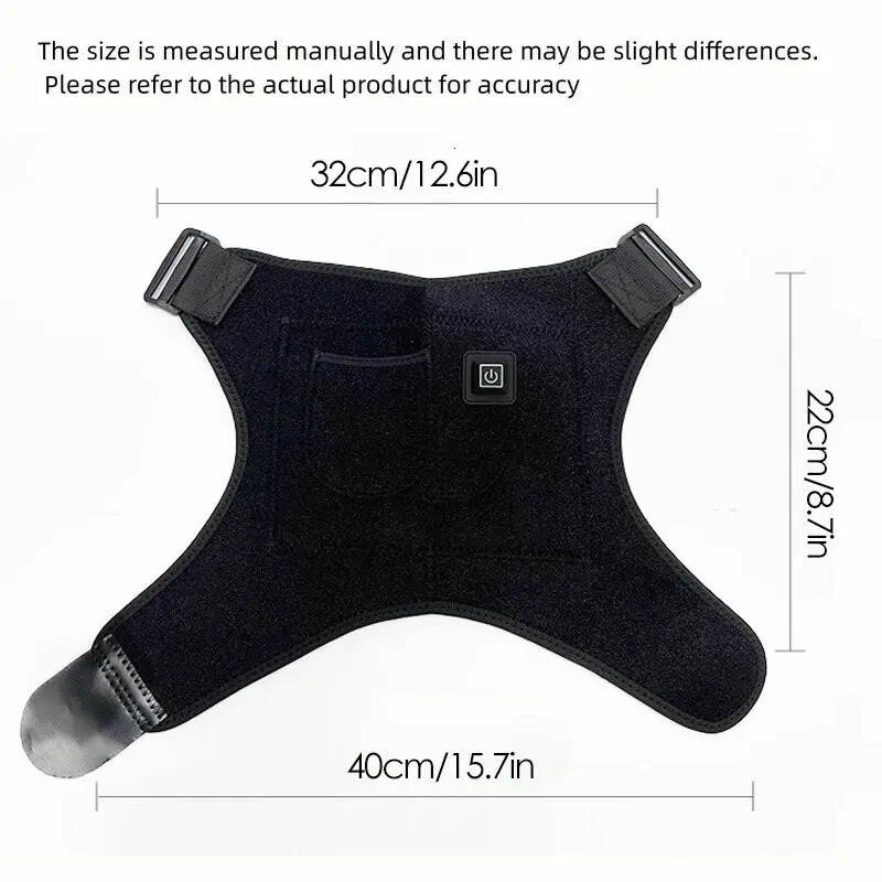 Electric Heating Heated Shoulder Brace Wrap Shoulder Massage Support Belt Strap for Arm Shoulder Fitness Brace Keep Warm 251013