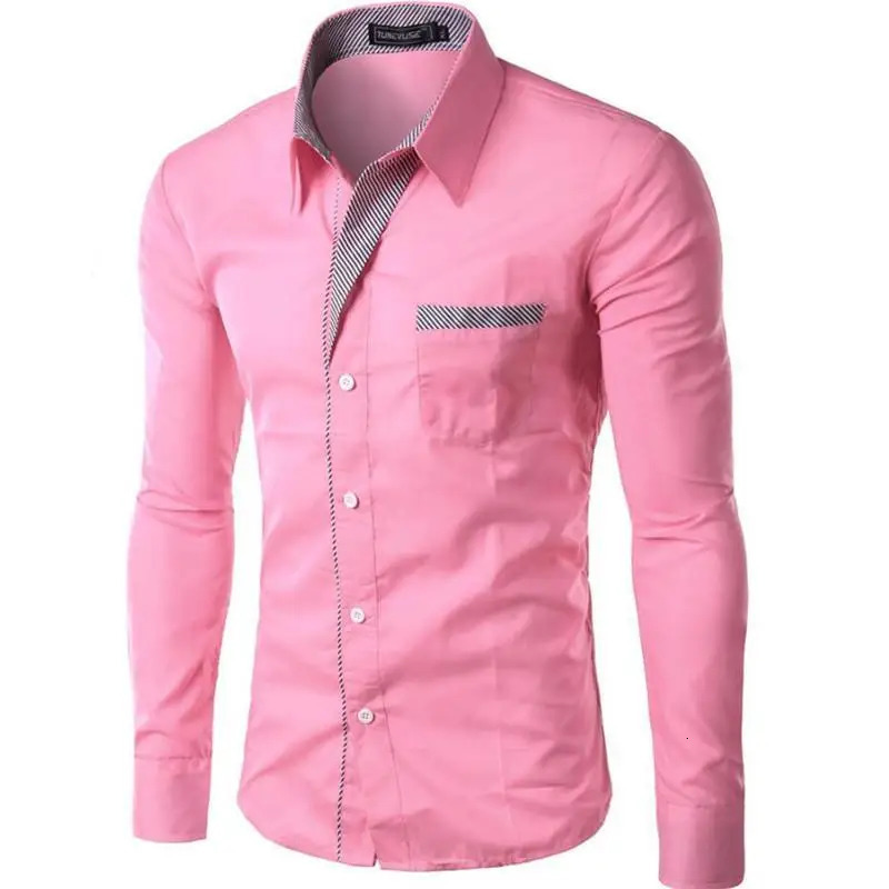 Fashion Camisa Masculina Long Sleeve Shirt Men Slim fit Formal Casual Male Dress Shirt Size M4XL 251016 - view 3