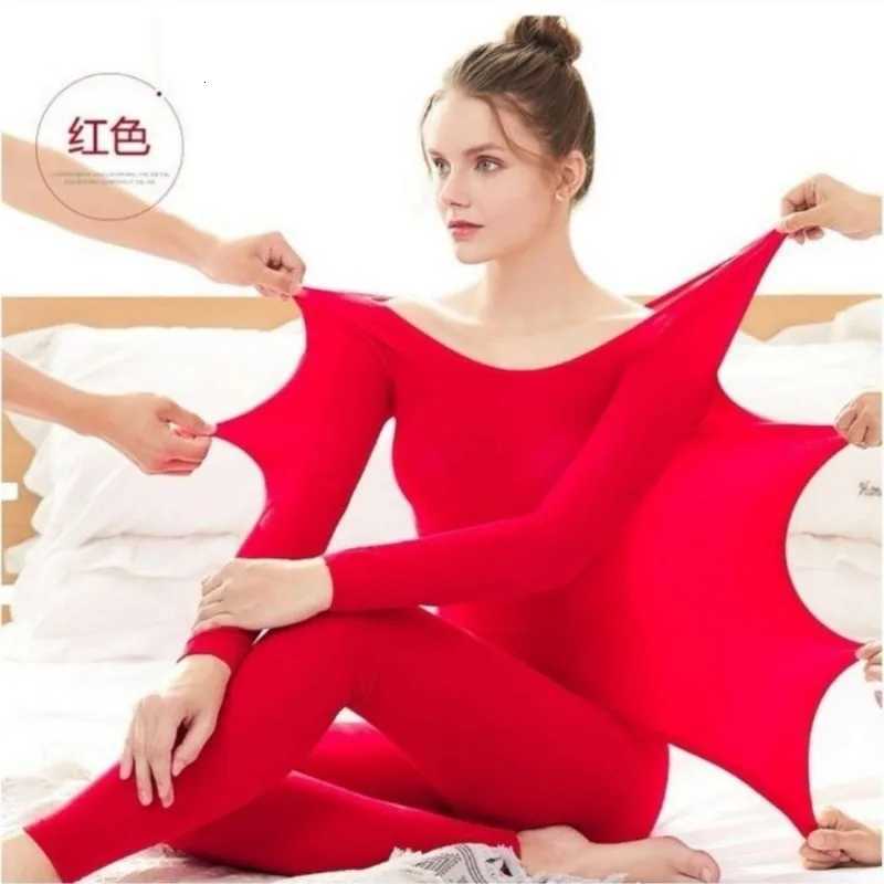 Women Thermal Underwear Trousers Suit Skin Care Clothes Autumn Clothes Seamless Thermo Clothing Top Tights T251018