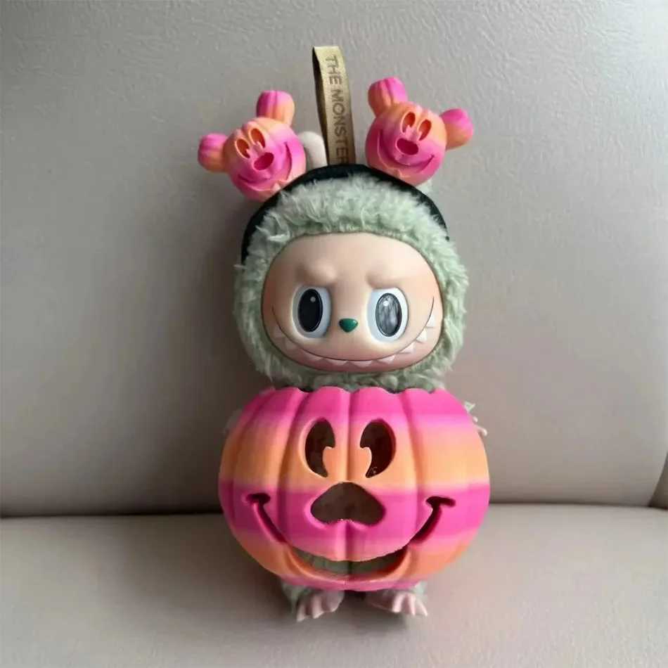 Clothes for Labubu Halloween Gradient Colorful Pumpkin Outfit Set for 10 30 Generation Figure Collectible Decor Labubu CosplayT251018
