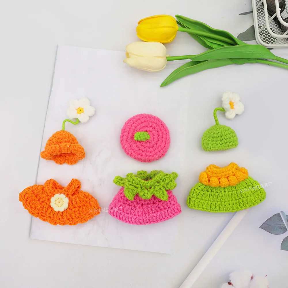 Anime Doll Clothes for 10cm Mini Labubu Doll Outfit Designer Luxury Polka Dot Dress Clothes Toy Labubu V4 Love Doll AccessorieT251018