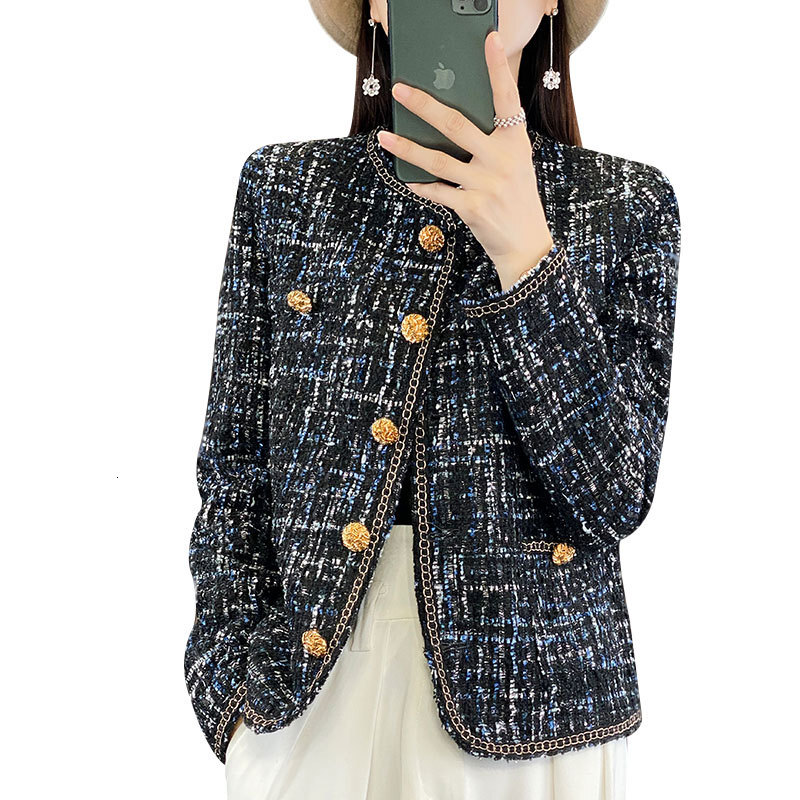 2025 Autumn/Winter New Top New Luxury Floral Knitted fashion Shorthair Women's Coat French Designer Jacket Elegant Social Top