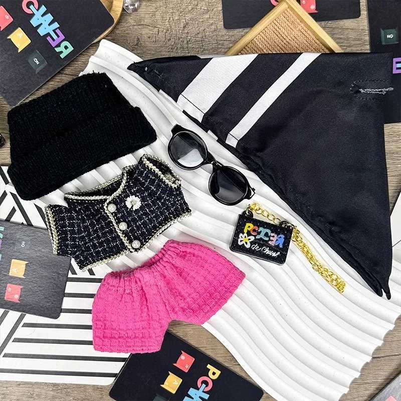 Mini Plush Doll Clothes for 1517cm Labubu VIV2V3 clothing accessories gd same airport outfit no dollT251018