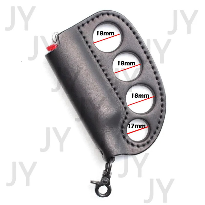 Outdoor Camping Selfdefense Lighter Storage PU Leather Case Portable Multipurpose Fighting Keychain gifts 251018 - view 4