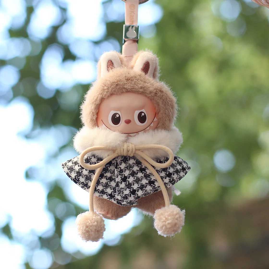 10cm Mini Labubu 40 Doll Clothes Dress Wedding Gown Swimsuit Bathrobe Suspender Pants Outfit for Mini LabubuT251018