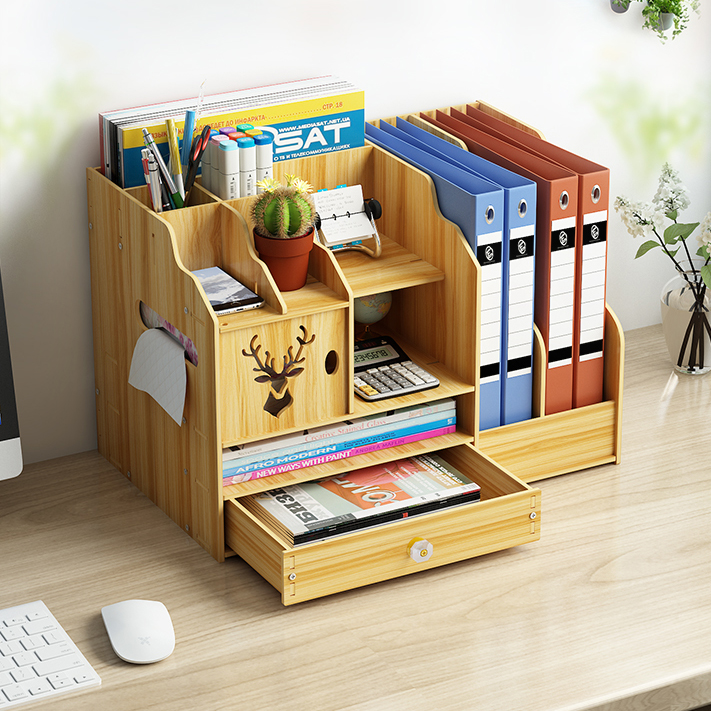 Home Workspace File Drawer-Type Desk Organizer with Multiple Layers
