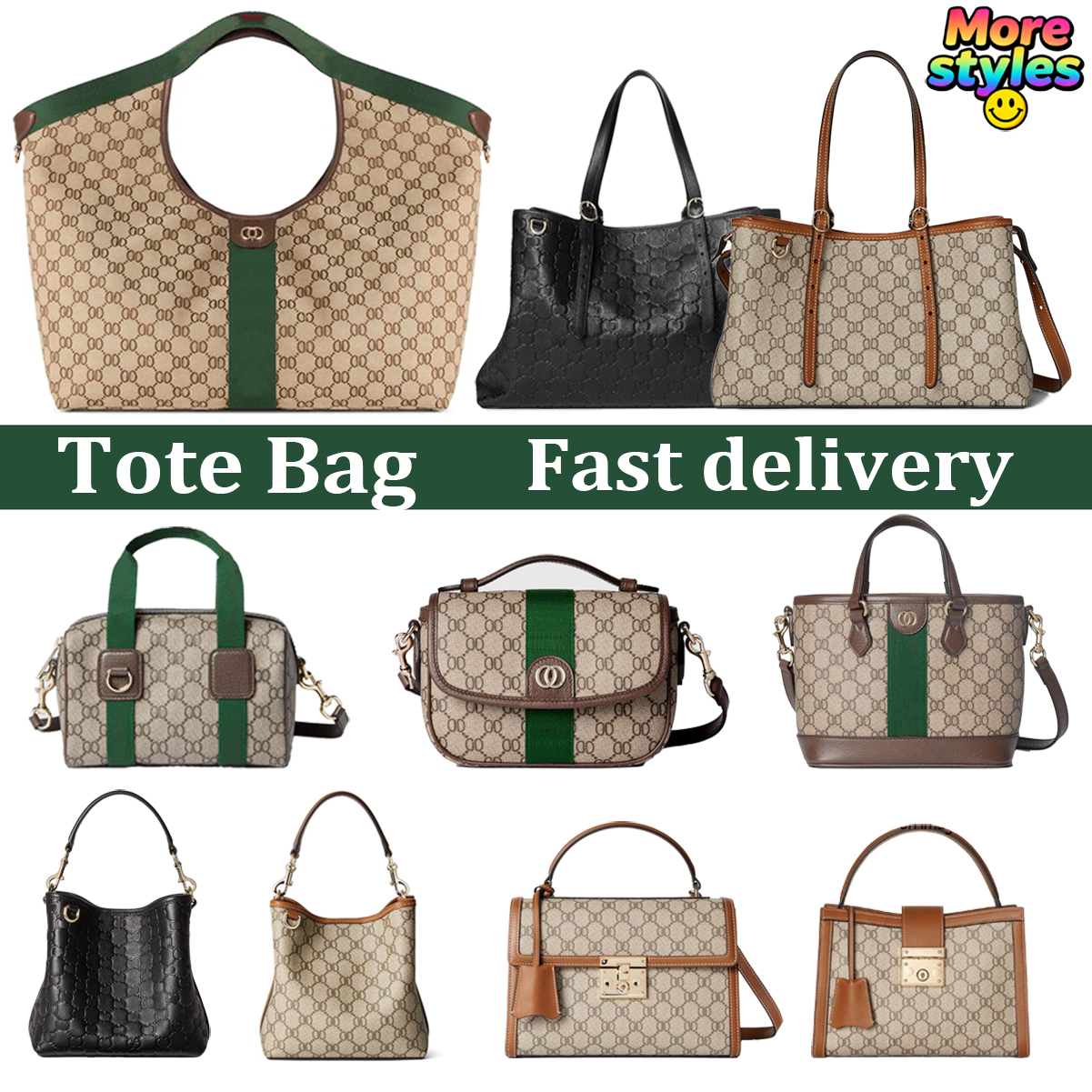 Designer Bag Giglio Tote bag Shoulder Bag Luxury Bag High Quality Women's handbag Purse Brown Letter print Leather Canvas Tote Crossbody Bag Underarm Bag Shopping bag