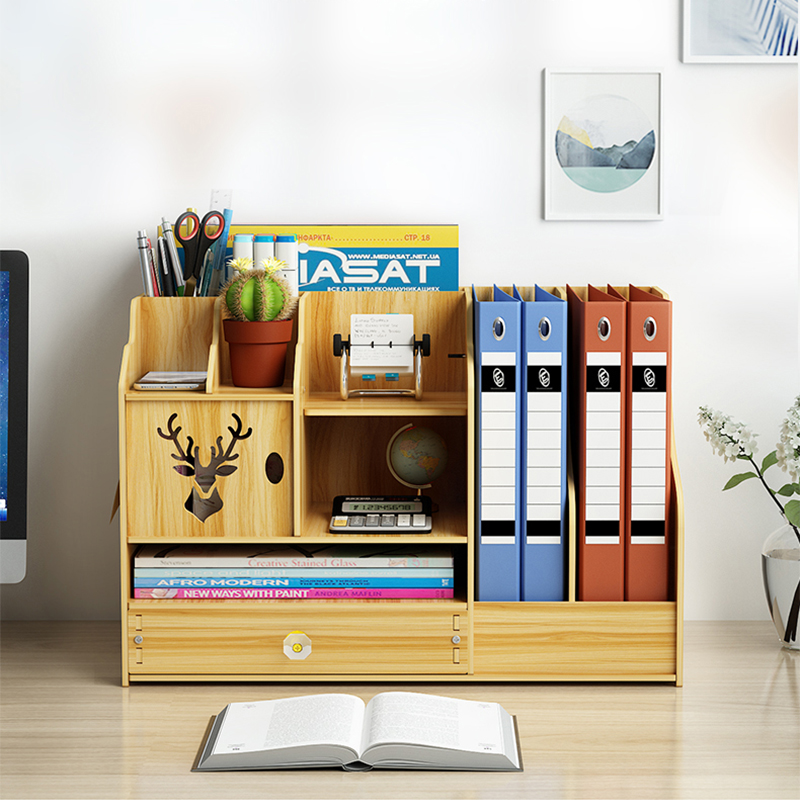 Home Workspace File Drawer-Type Desk Organizer with Multiple Layers