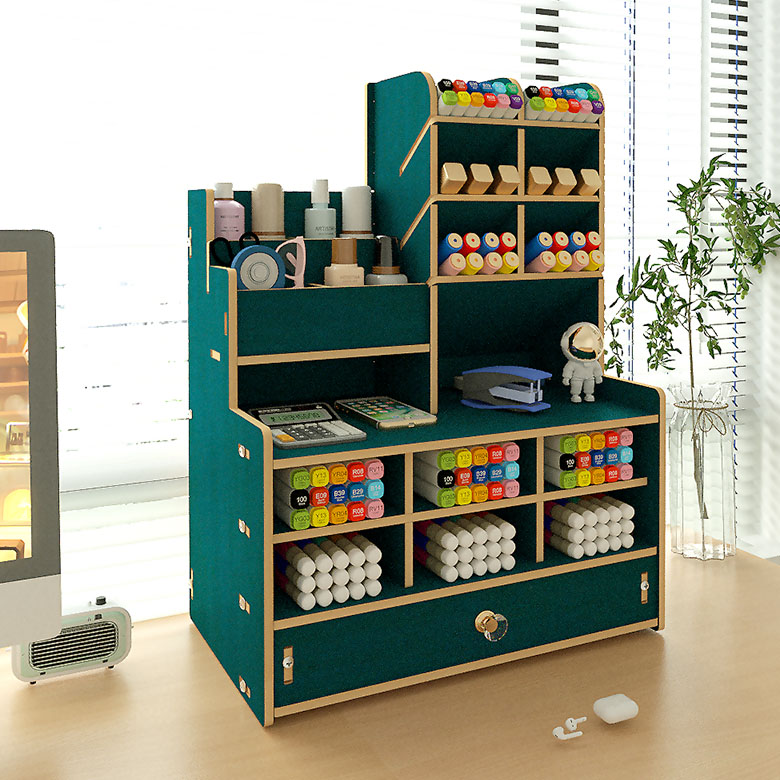 Versatile Desktop Storage Rack - Ideal for Organizing Files at Your Workspace