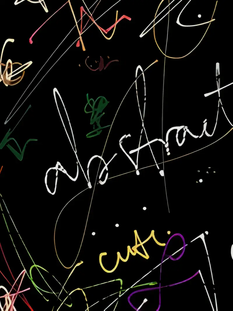 Men's Artistic Scribble Graphic Oversized Hoodie - Streetwear Casual Sweatshirt 2-2-5