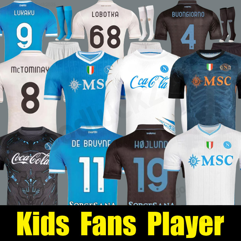 2025 2026 Napoli 4th soccer jerseys 25 26 Fans Raspadori LUKAKU NERES DI LORENZO POLITANO Football Shirt special fourth 4Th maillot de foot Men kids kits Uniform