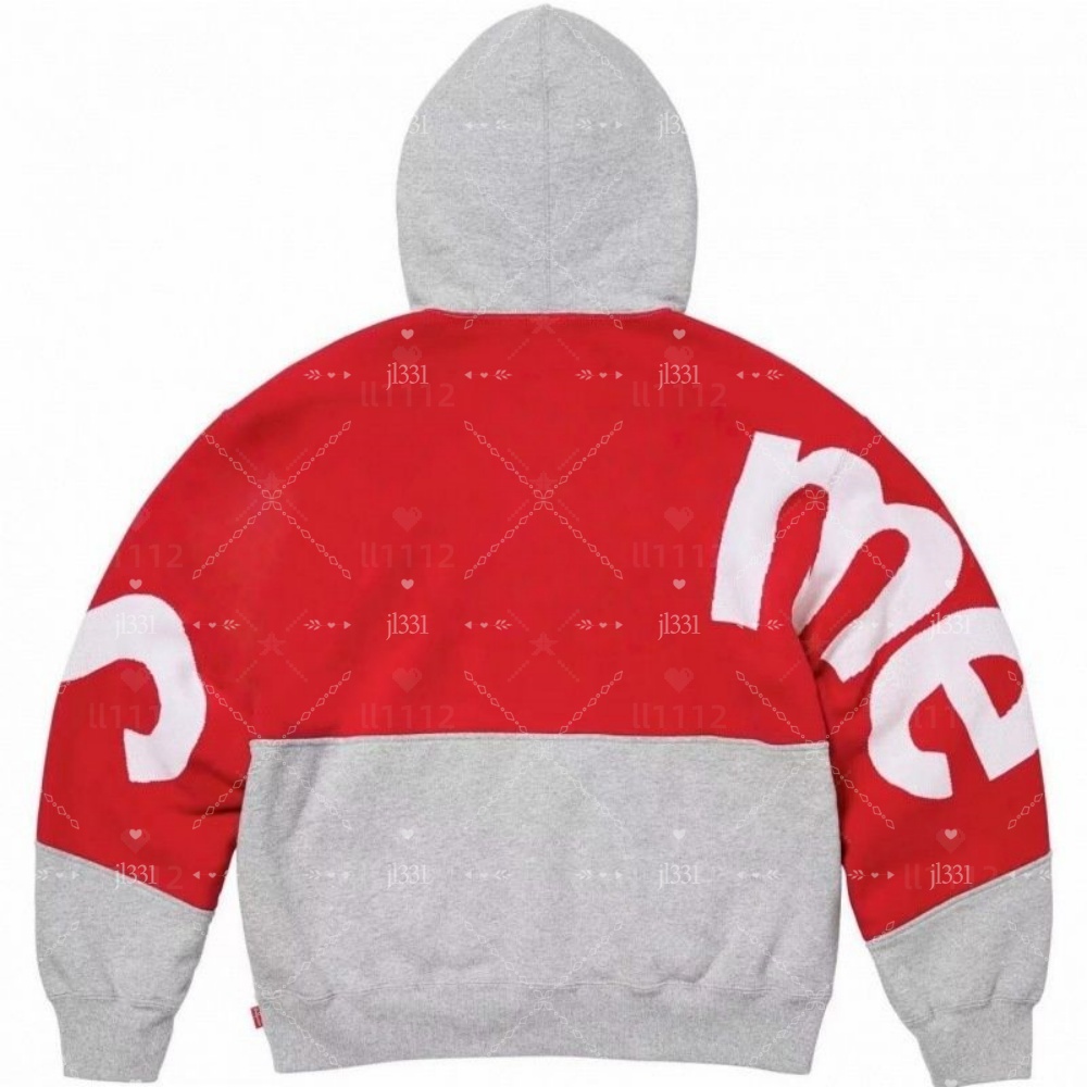 supremely hoodie Classic hoody American street fashion brand letter embroidery hoodies pure cotton hooded plus size sweat absorbing Y2K hip-hop pullover US Size