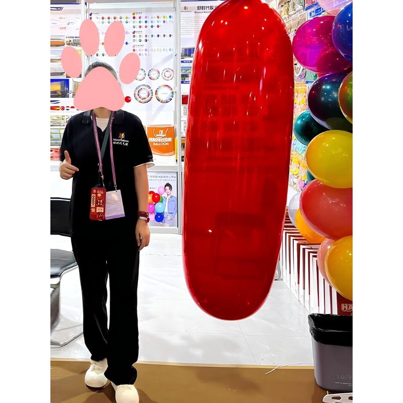 V500 long matte crystal balloon, manufacturer wholesale thickened toy woven animal woven decorative latex balloon