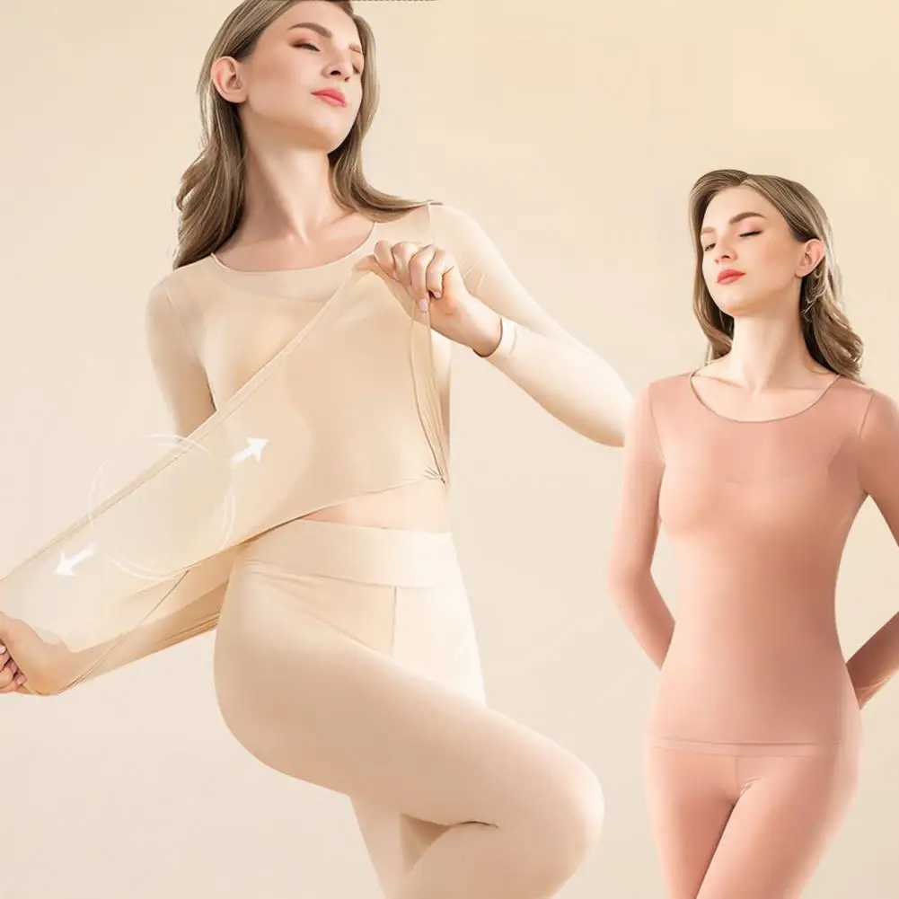 2025 Warm Thermal Underwear 1 Set Sexy Ladies Intimates Long Johns Women Shaped Sets Female Thermal Shaping Clothes Base Layer T251018