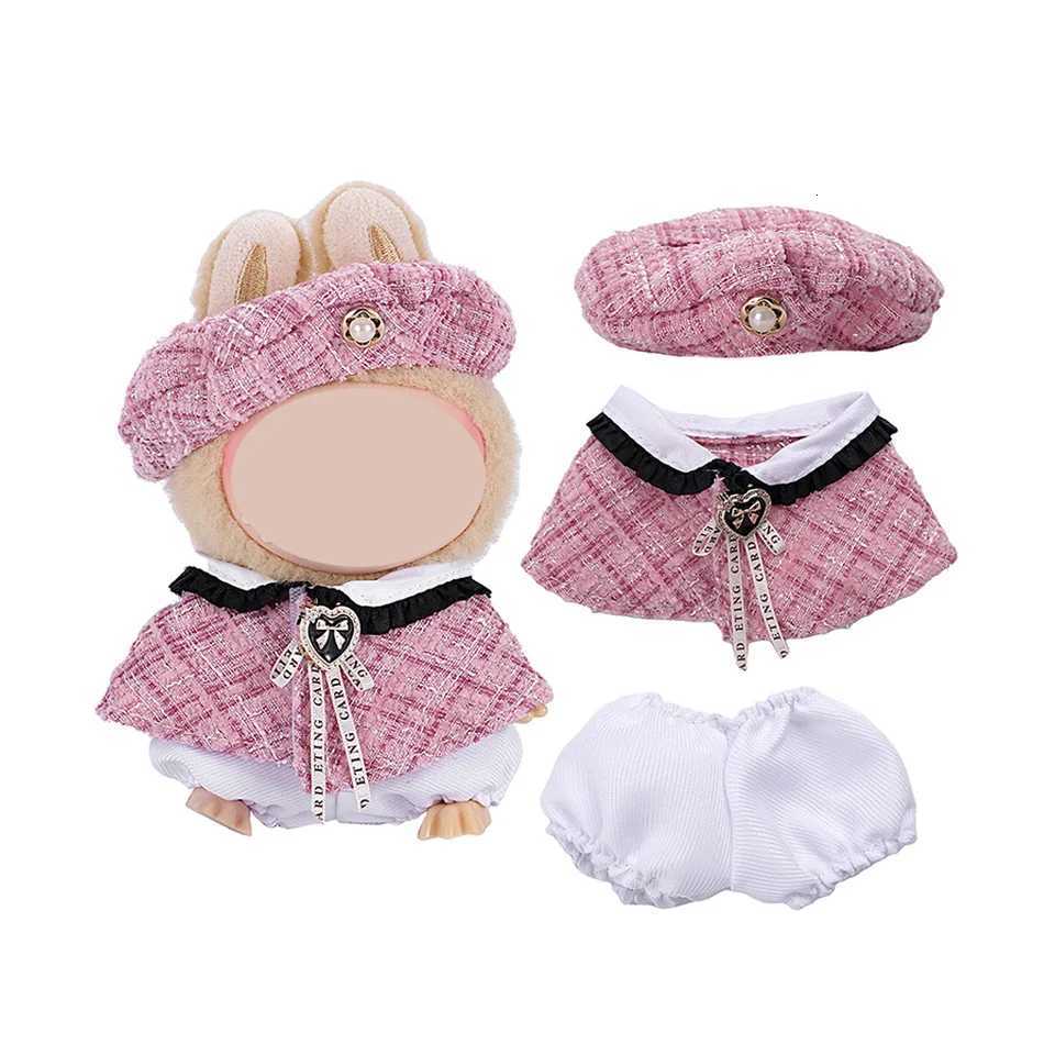 French Style Plush Doll Clothes For 1517cm Labubu Clothing Accessories Cute Dress Toy Diy Dress Up Outfit Designer Party GiftT251018