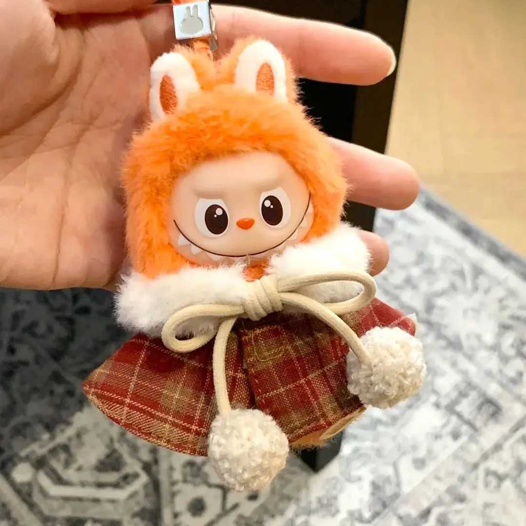 For 105cm Labubu 40 Mini Doll Hair Scarf Cape Set Winter Seasonal Outfit Accessories Ropa Labubu Clothes Christmas GiftT251018