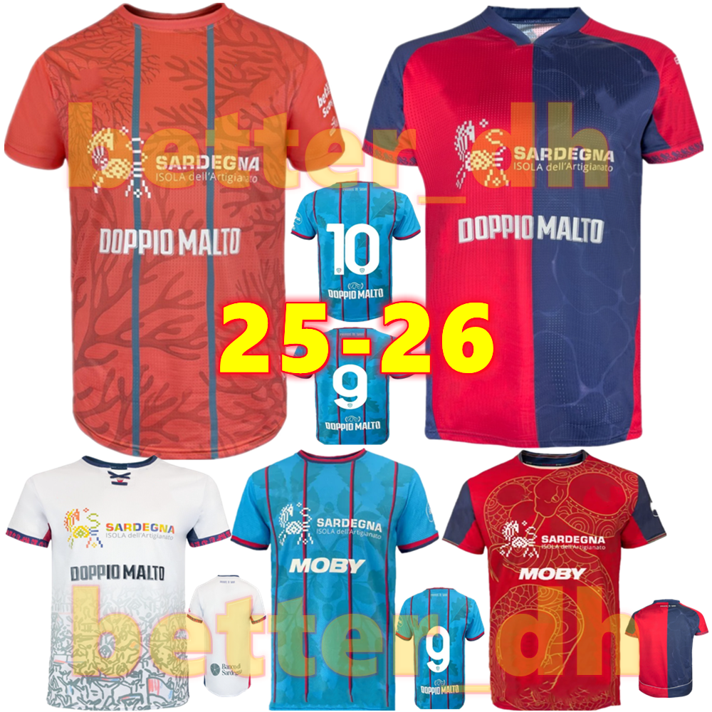 4XL24 25 26 Cagliari Calcio Jersey soccer jerseys Special kit 2025 2026 Cagliari Calcio JOAO Football uniform NAINGGOLAN GODIN VIOLA PEDRO SIMYONE Shi